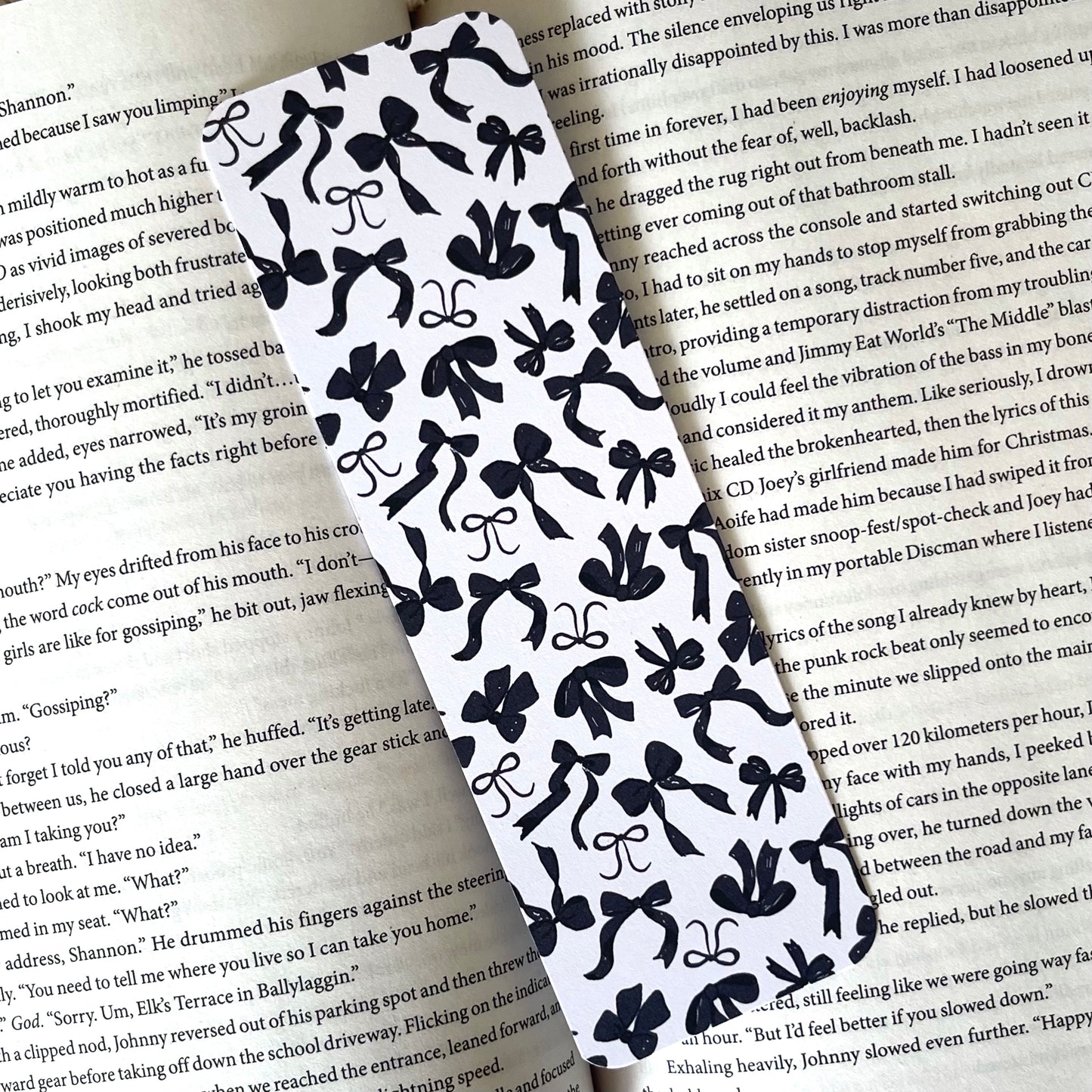 Black Bows Bookmark