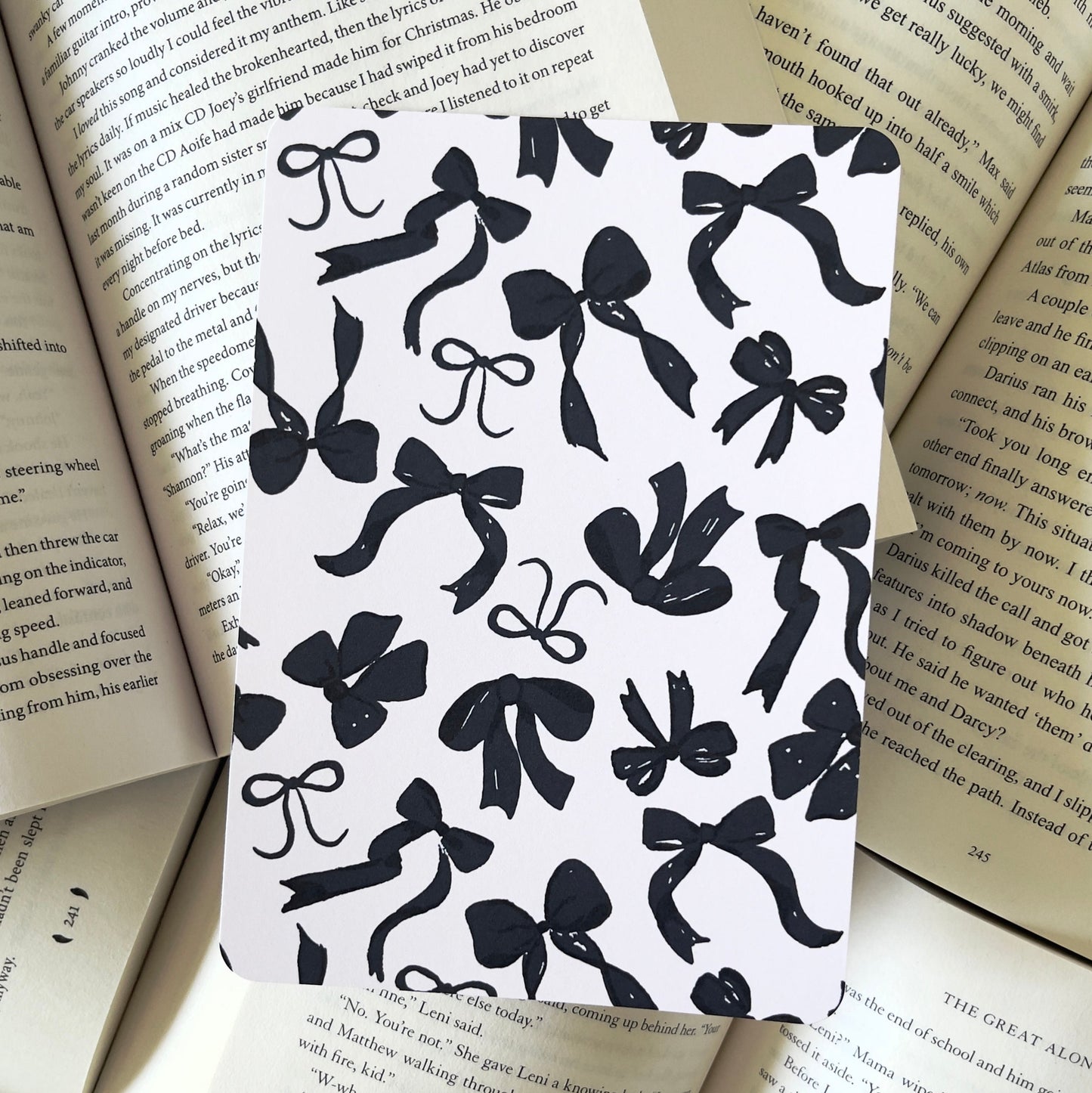 Kindle Insert - Black Bows