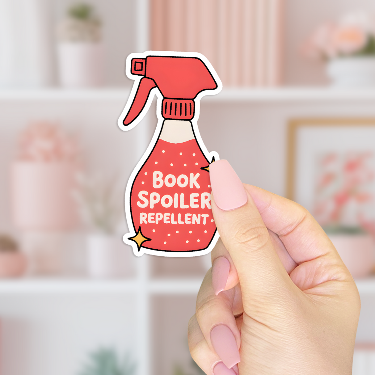 Book Spoiler Repellent Sticker