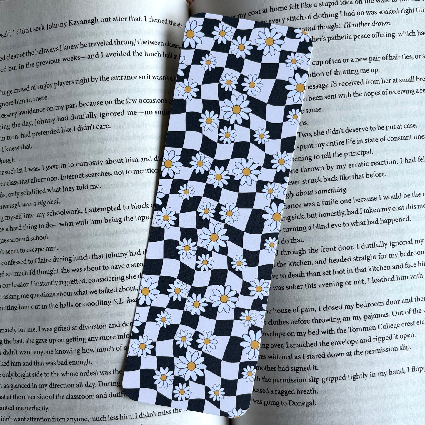 Checkered Daisies Bookmark