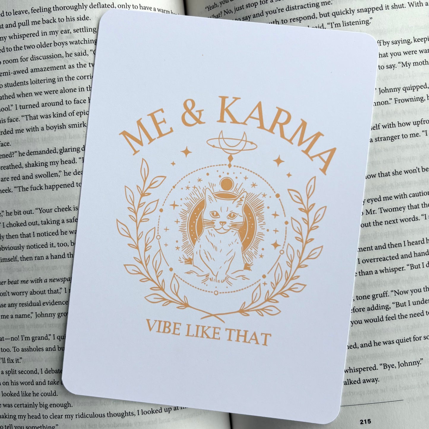 Kindle Insert - Karma Is A Cat