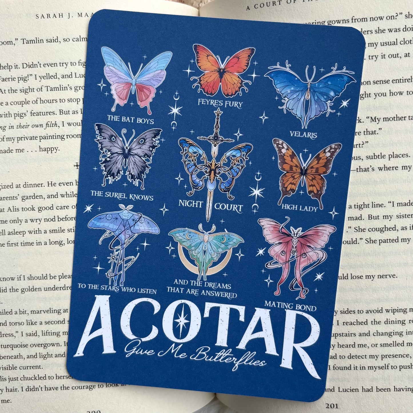 Kindle Insert - ACOTAR Butterflies