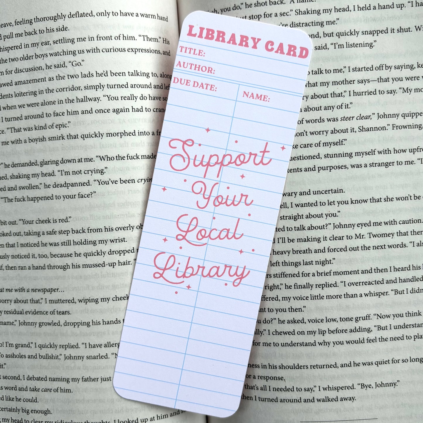 Support Your Local Library Bookmark