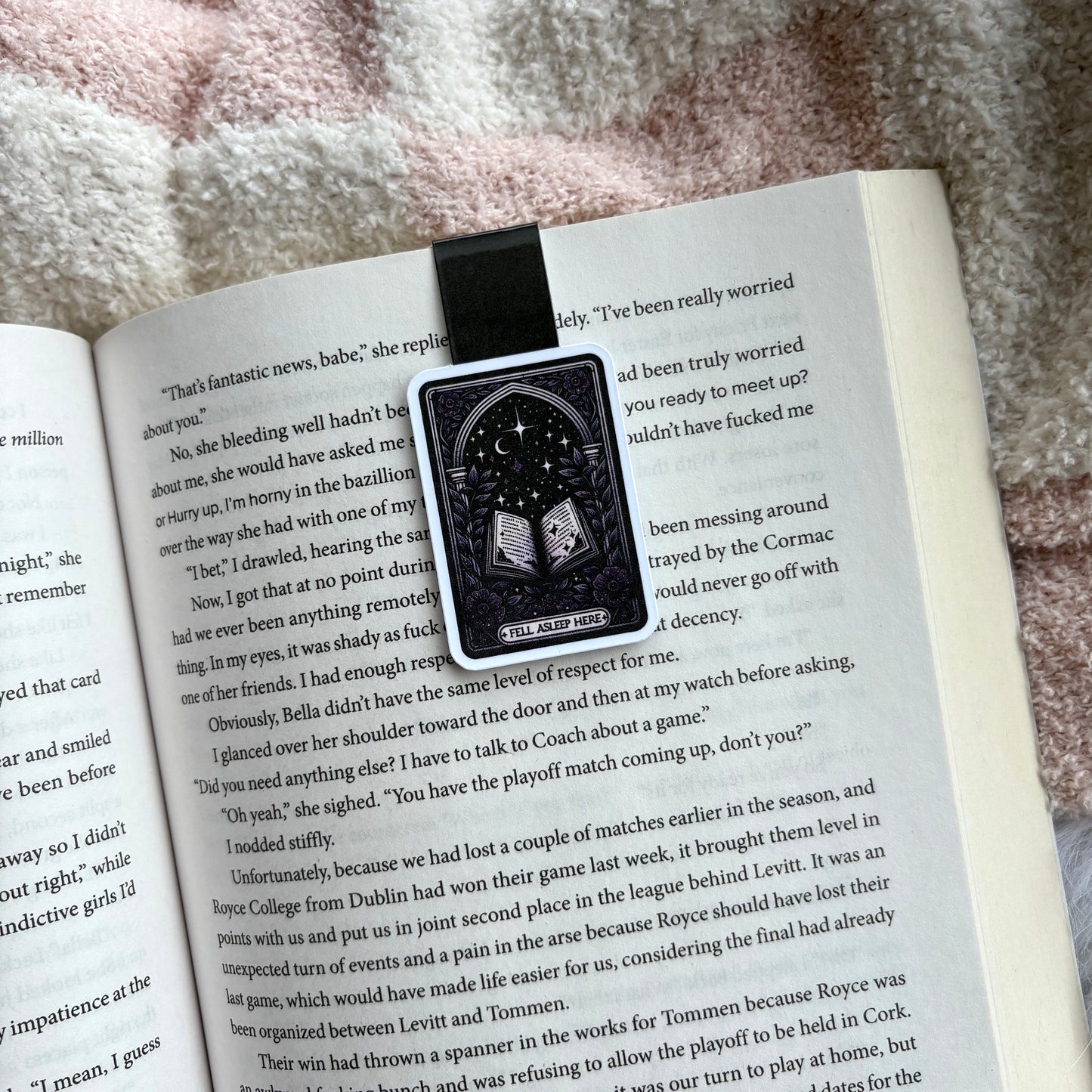 Fell Asleep Here- Magnetic Bookmark