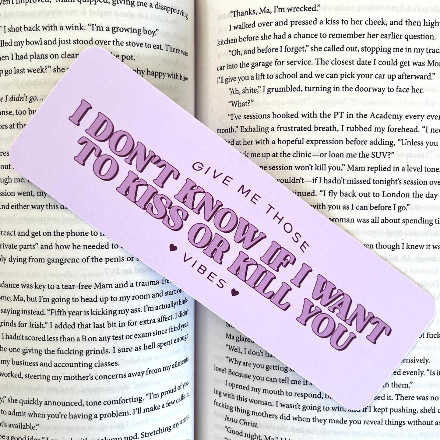 Kiss Or Kill Vibes Bookmark