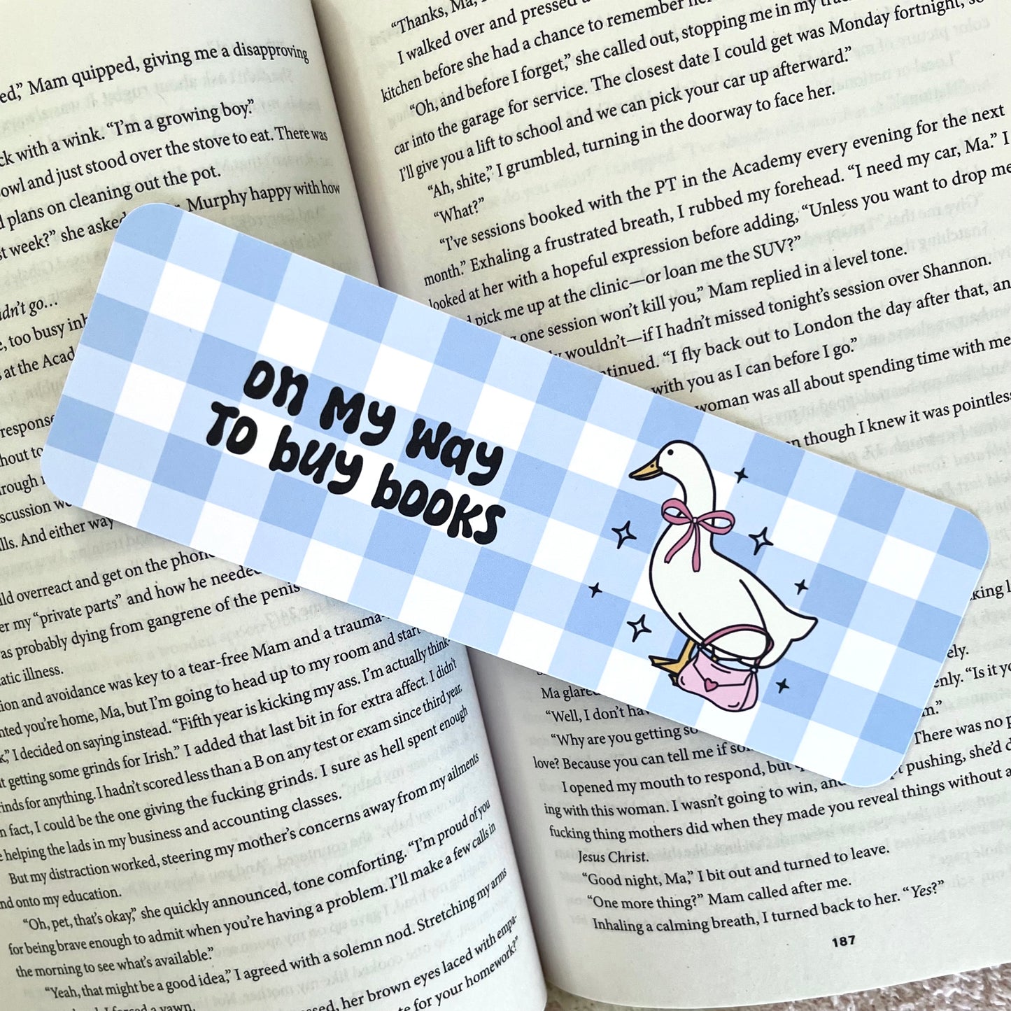 On My Way To Buy Books Bookmark