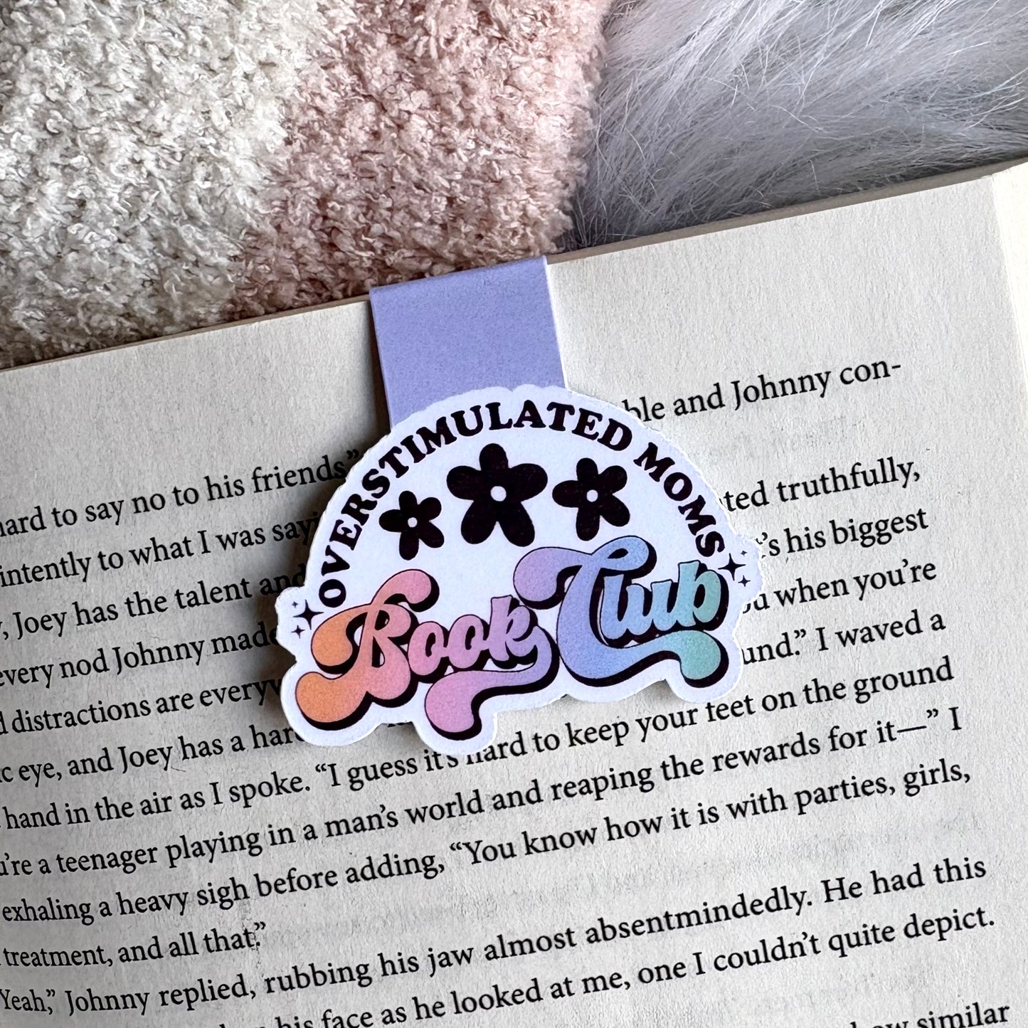 Overstimulated Moms Book Club - Magnetic Bookmark