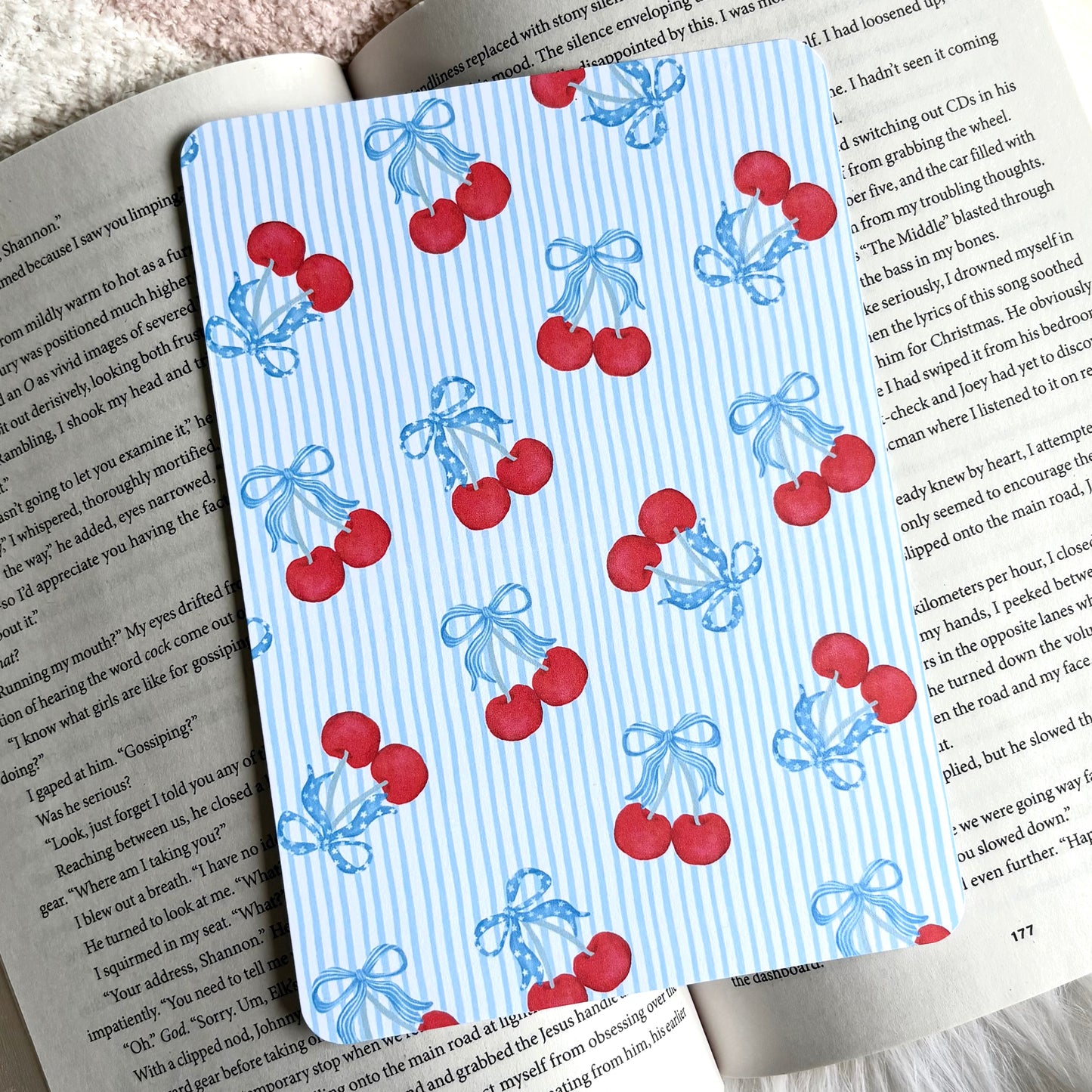 Kindle Insert - Patriotic Cherries