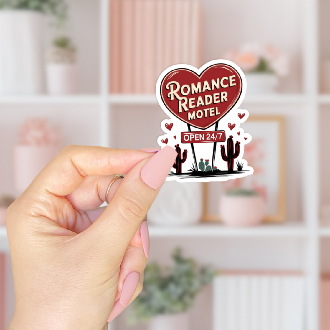 Romance Reader Motel Sticker