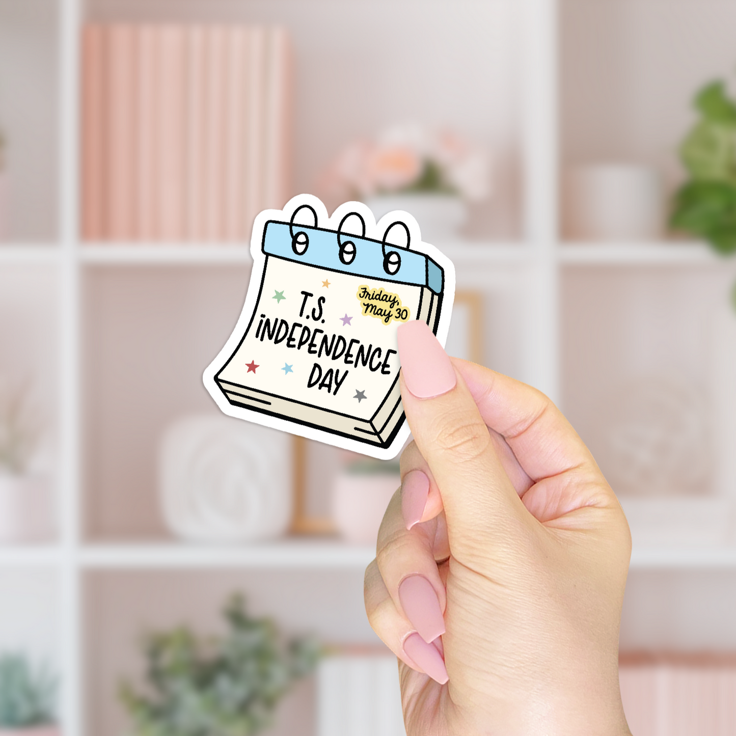 T.S. Independence Day Sticker