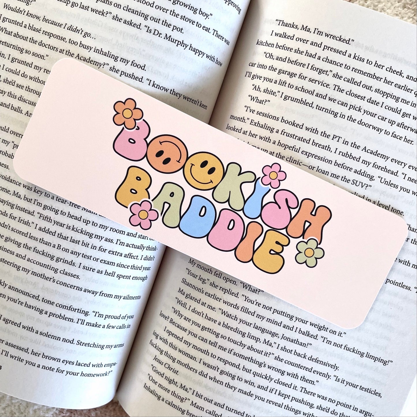 Bookish Baddie Retro Bookmark