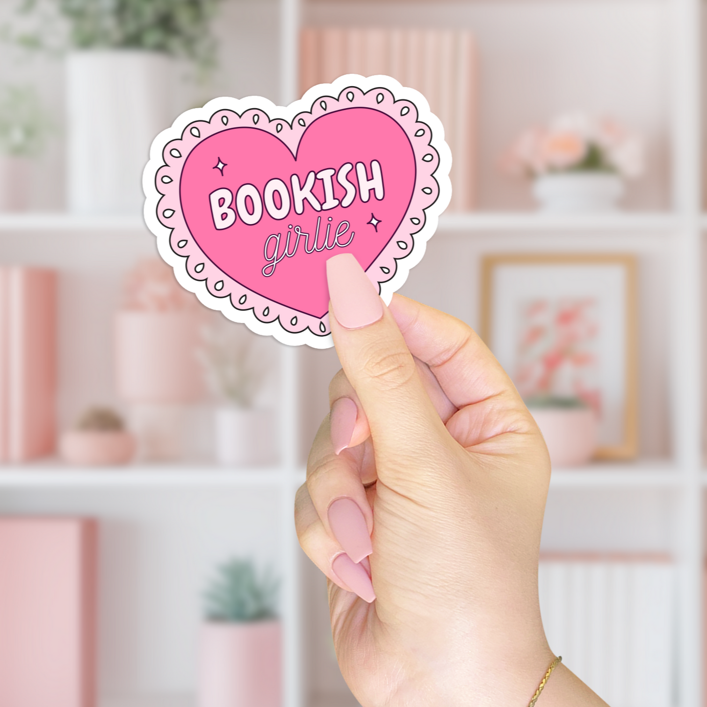 Bookish Girlie Sticker