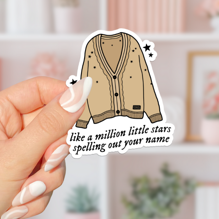 Fearless Cardigan Sticker