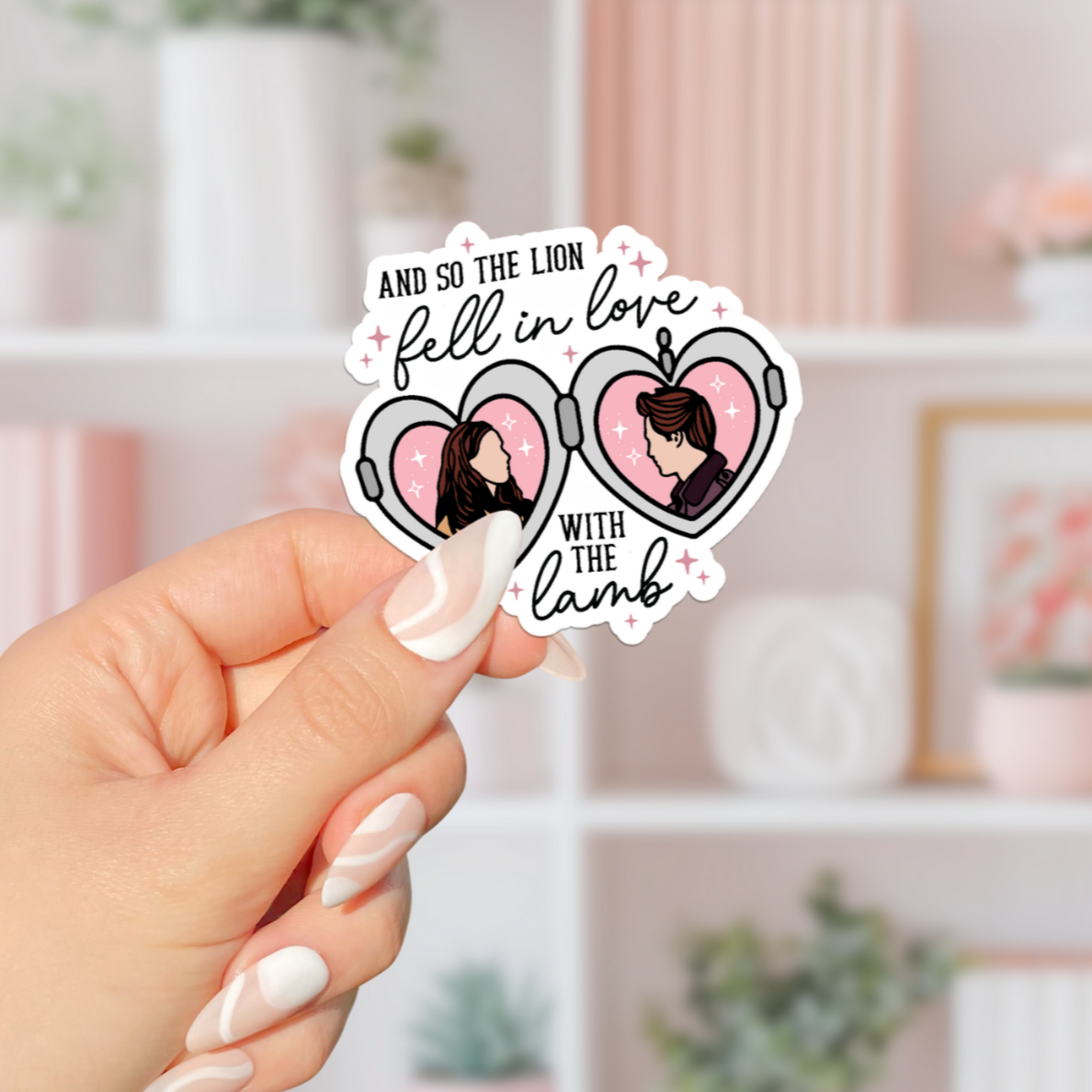 Lion Loves Lamb Sticker