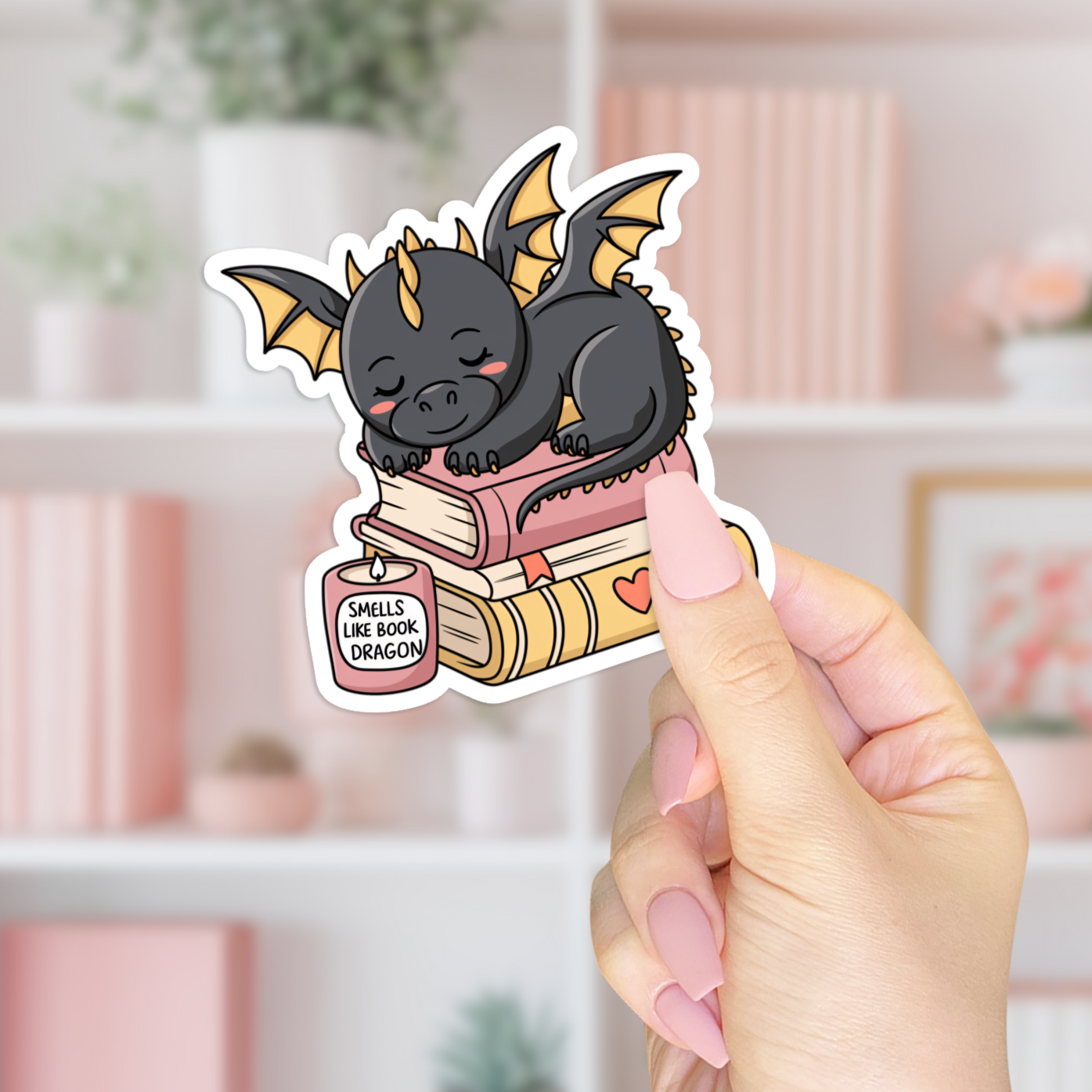 Smells Like Book Dragon Sticker