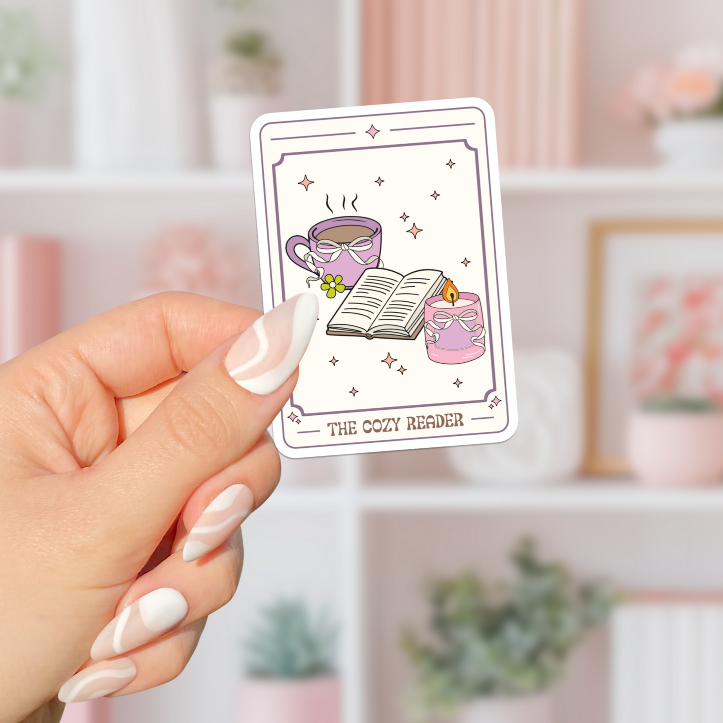 The Cozy Reader Sticker