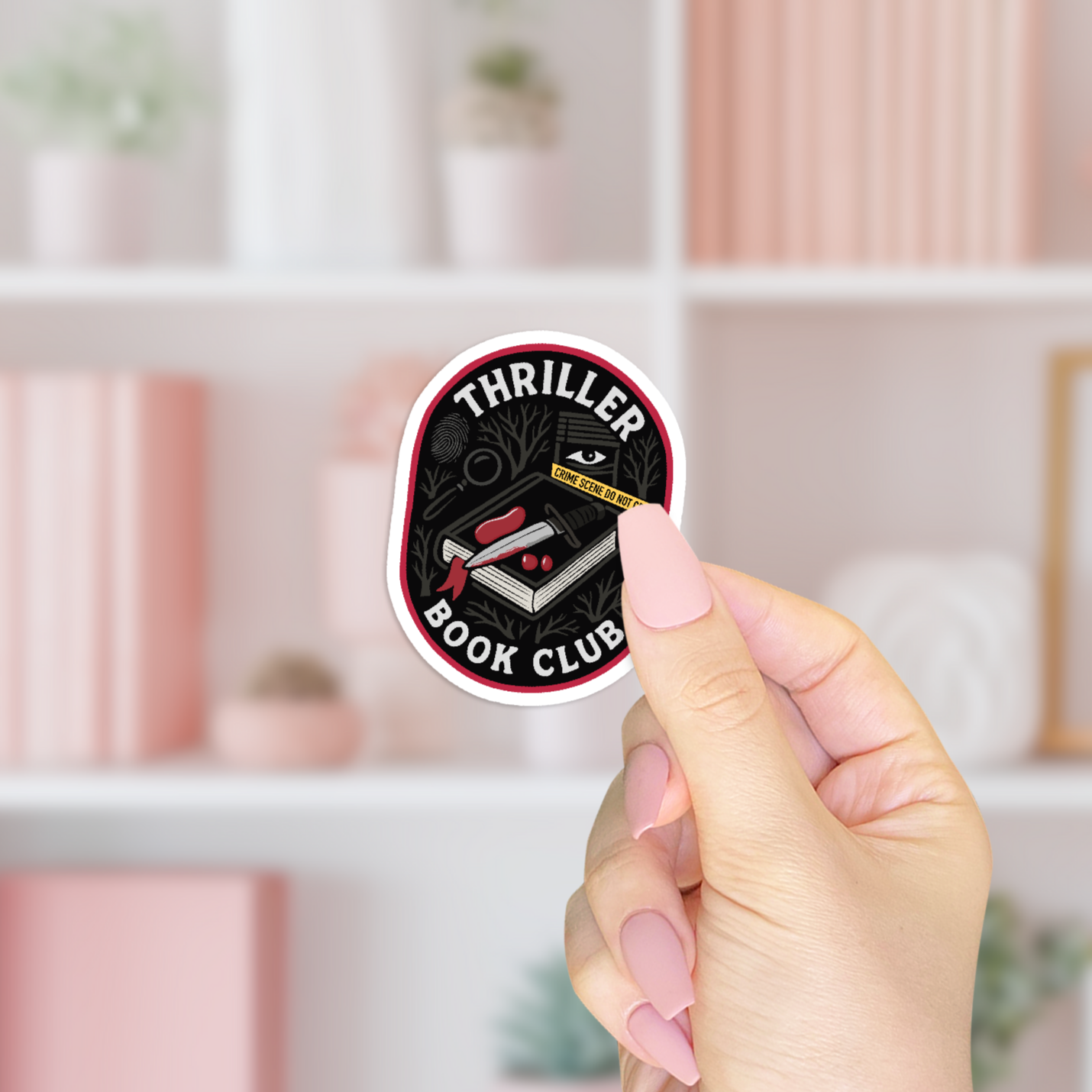Thriller Book Club Sticker