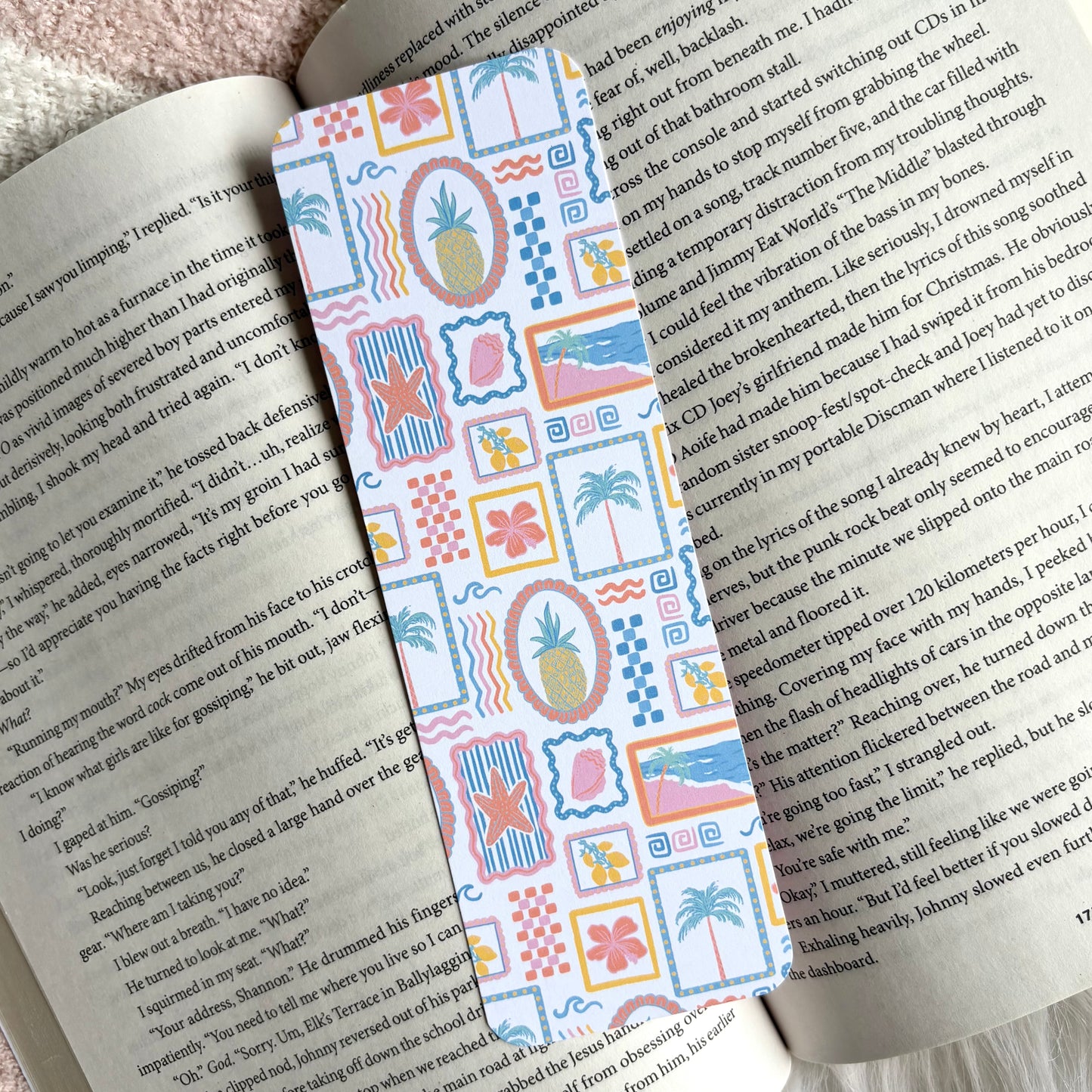 Tropical Patchwork Bookmark