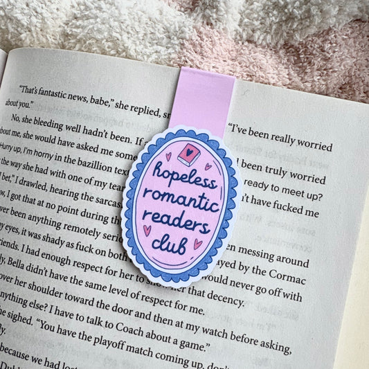 Hopeless Romantic Readers Club - Magnetic Bookmark