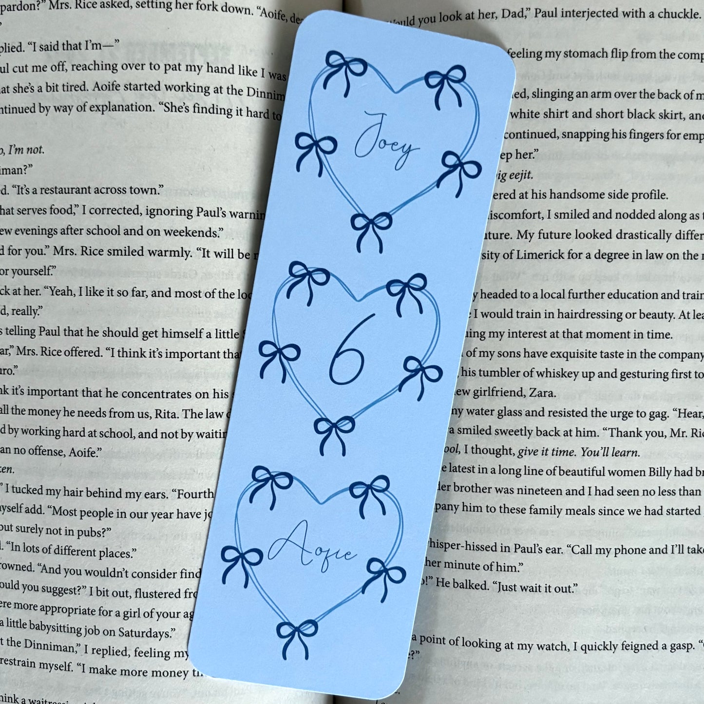 Joey + Aofie Bookmark (Boys of Tommen)