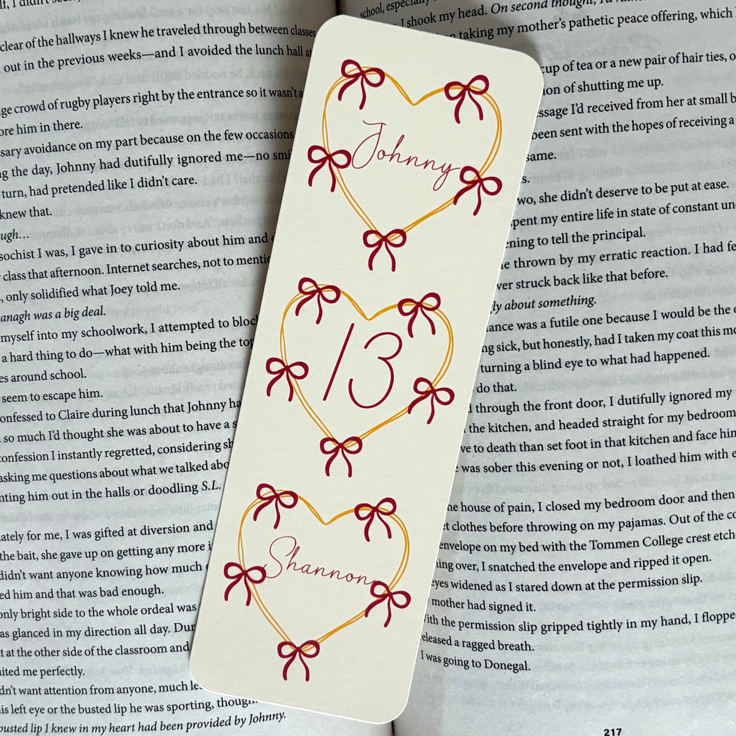 Hughie + Lizzie Bookmark (Boys of Tommen)