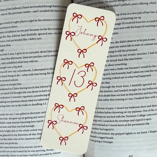 Johnny + Shannon Bookmark (Boys of Tommen)