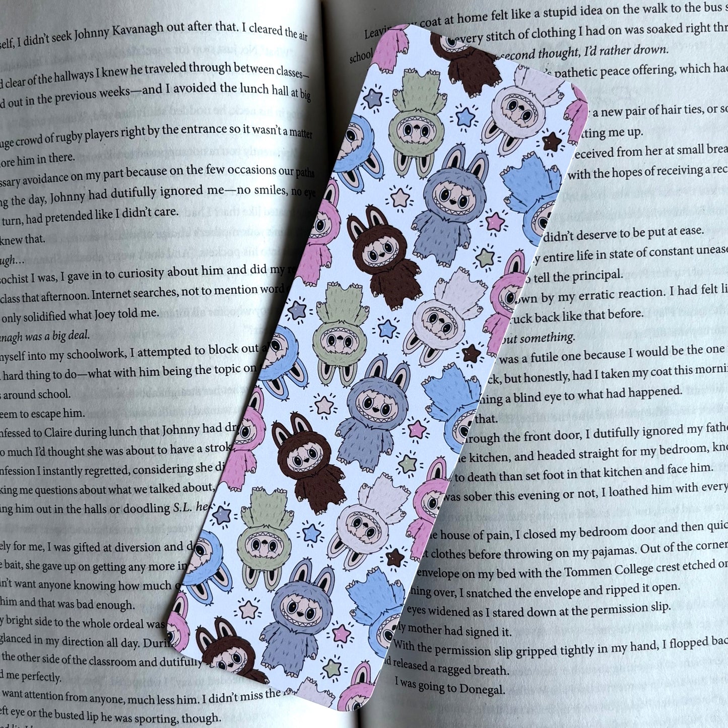 Cute But Unhinged Bookmark (Labubu)