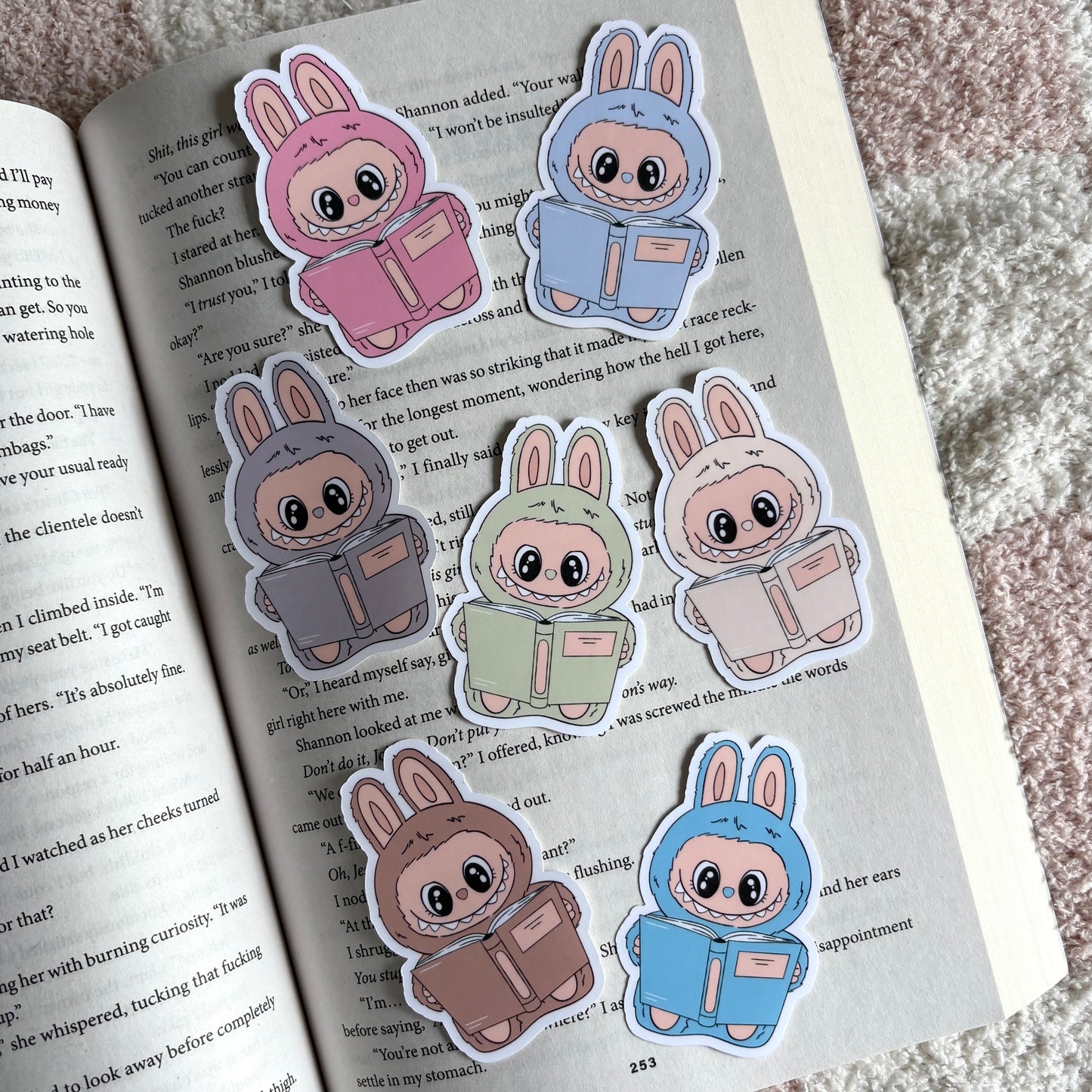Cute But Unhinged Stickers (Labubu)