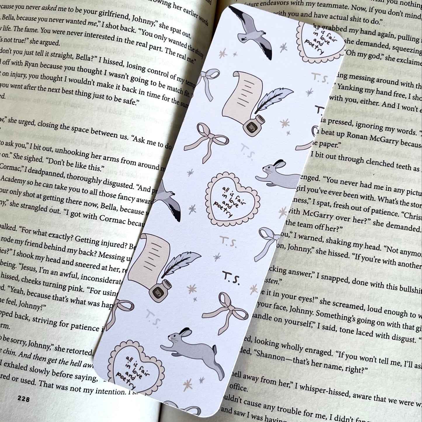 Love and Poetry Bookmark