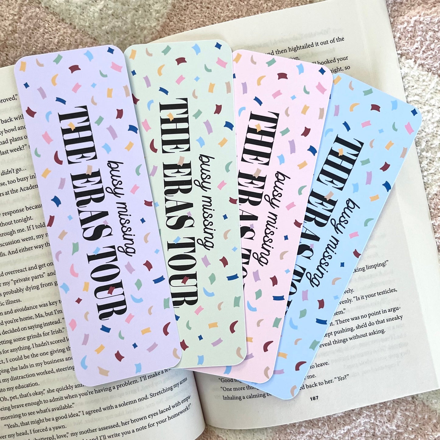 Busy Missing The Eras Tour Bookmark