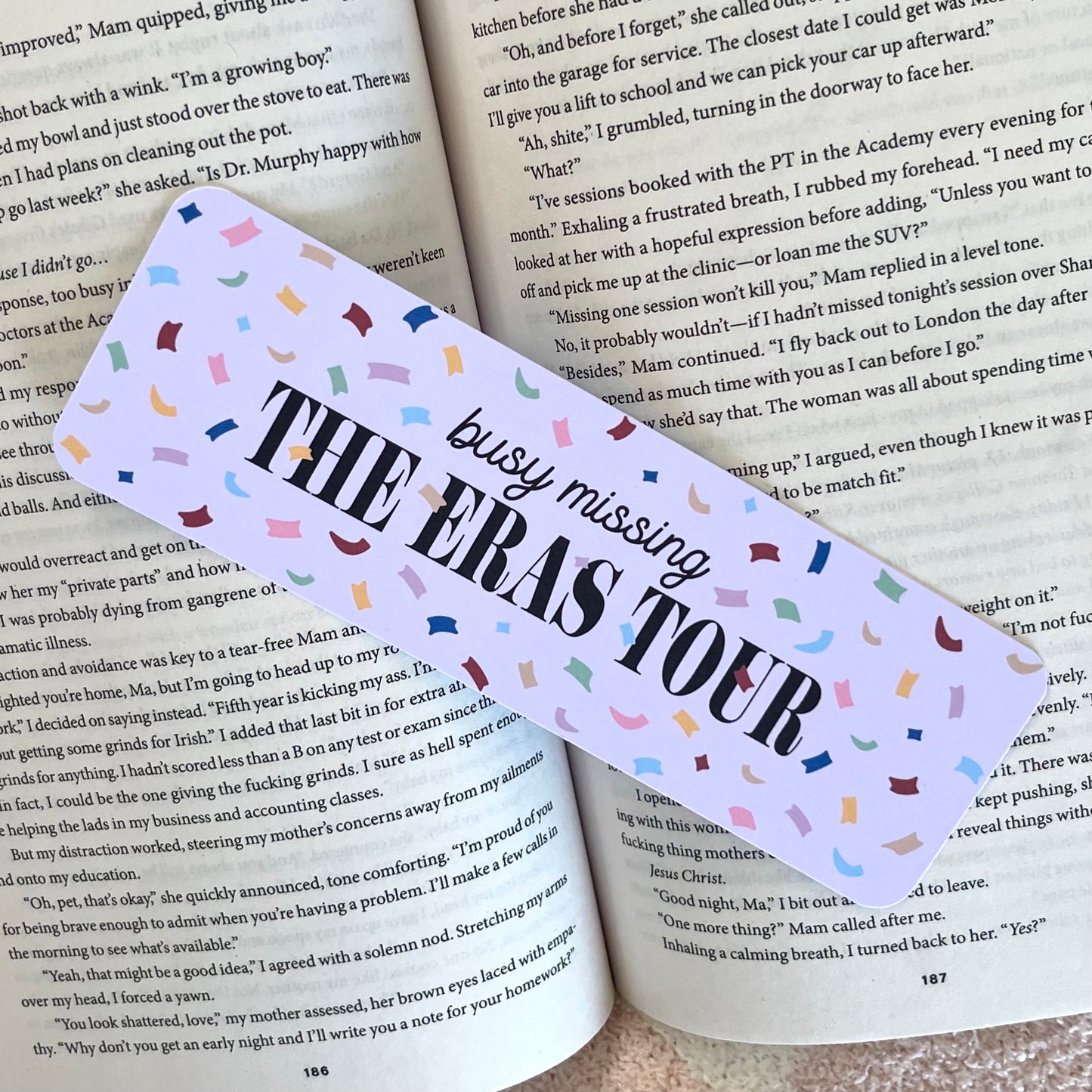 Busy Missing The Eras Tour Bookmark
