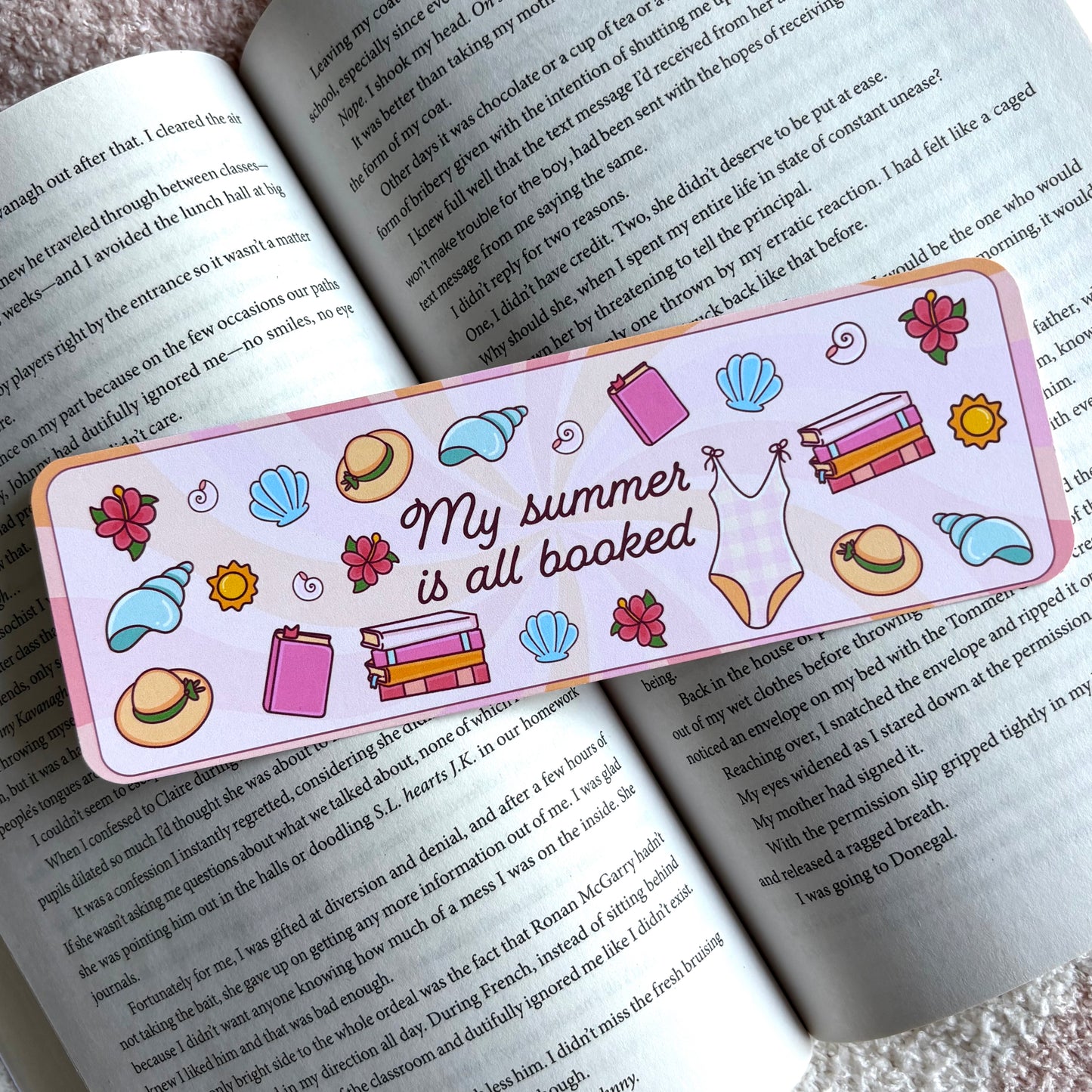 My Summer Is All Booked Bookmark