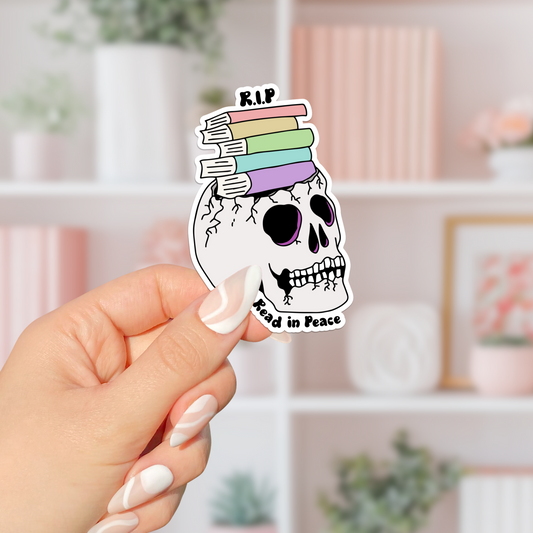 Read In Peace Sticker