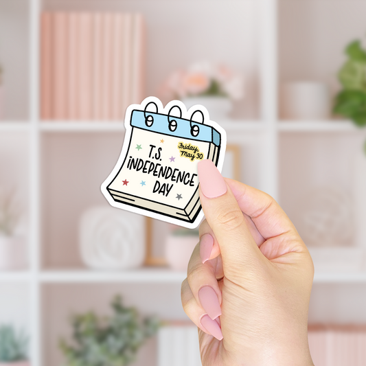 T.S. Independence Day Sticker