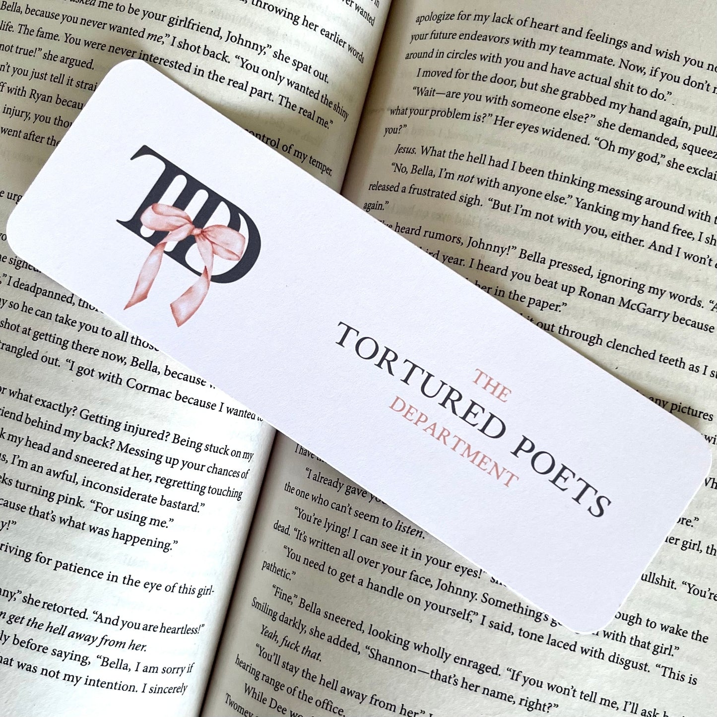Coquette Tortured Poet Bookmark