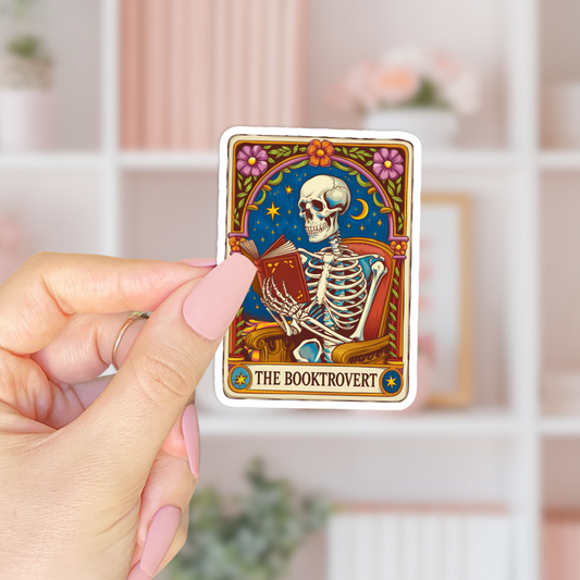 The Booktrovert Tarot Sticker