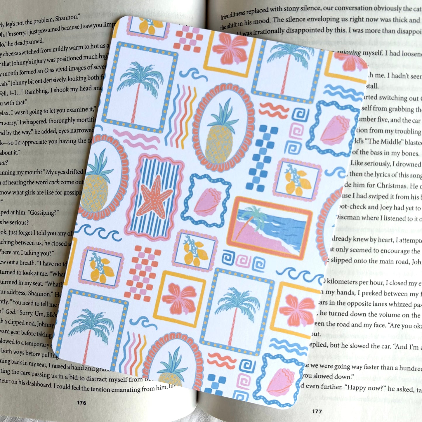 Kindle Insert - Tropical Patchwork