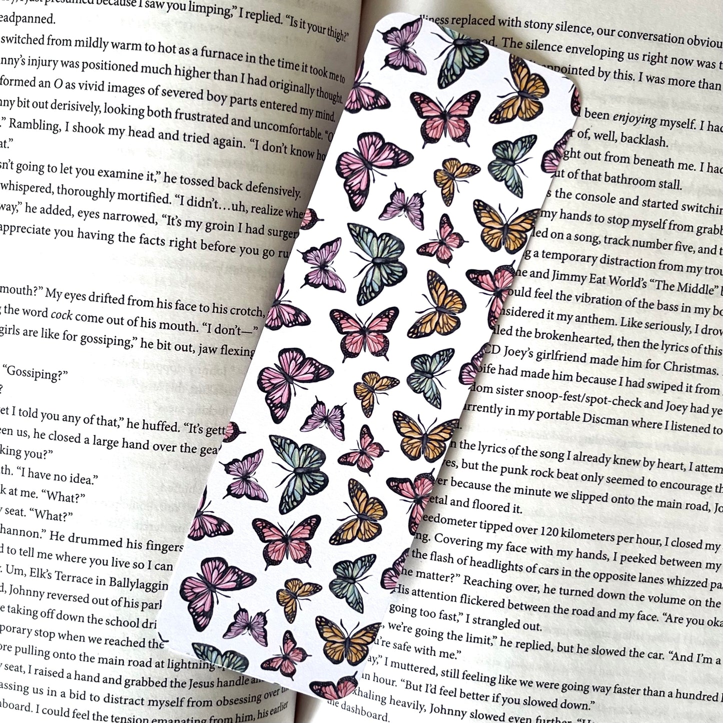 Watercolor Butterflies Bookmark