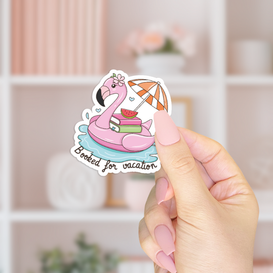 Booked For Vacation Sticker