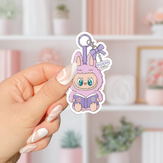 Bookish Girlie Labubu Sticker