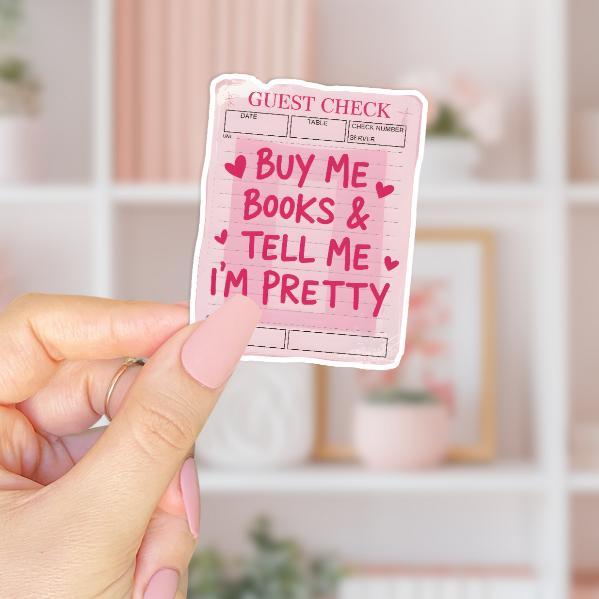 Buy Me Books Sticker