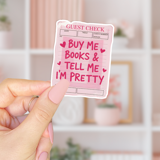 Buy Me Books Sticker