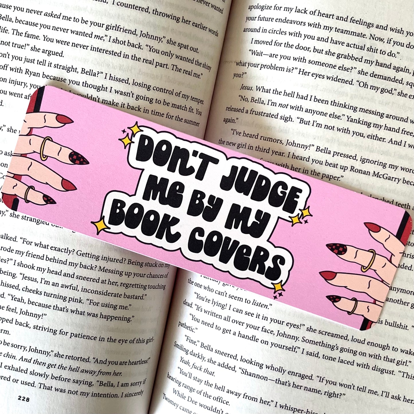 Don't Judge Me By My Book Covers Bookmark