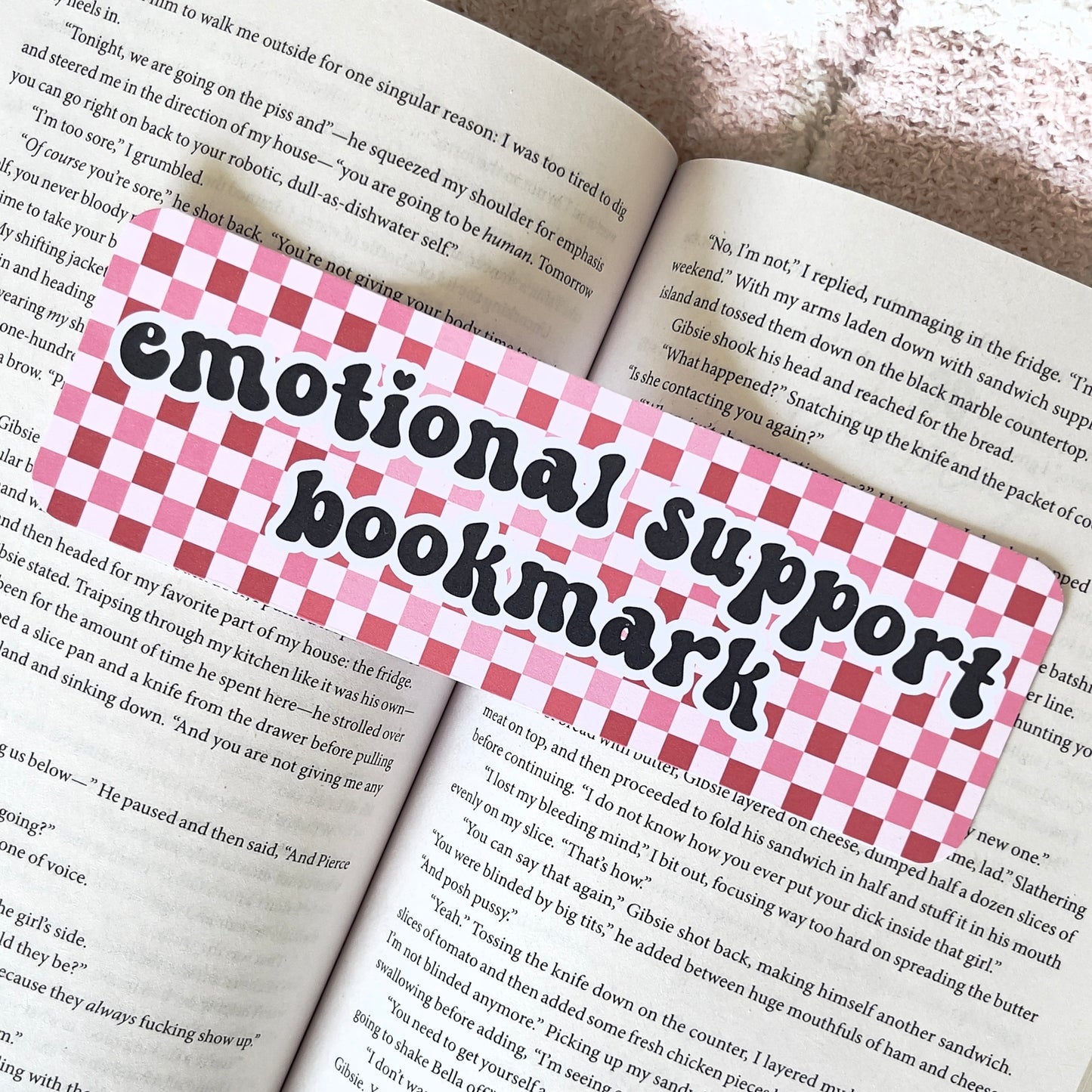 Emotional Support Bookmark