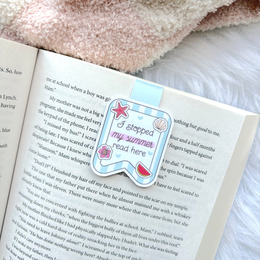 Summer Read - Magnetic Bookmark