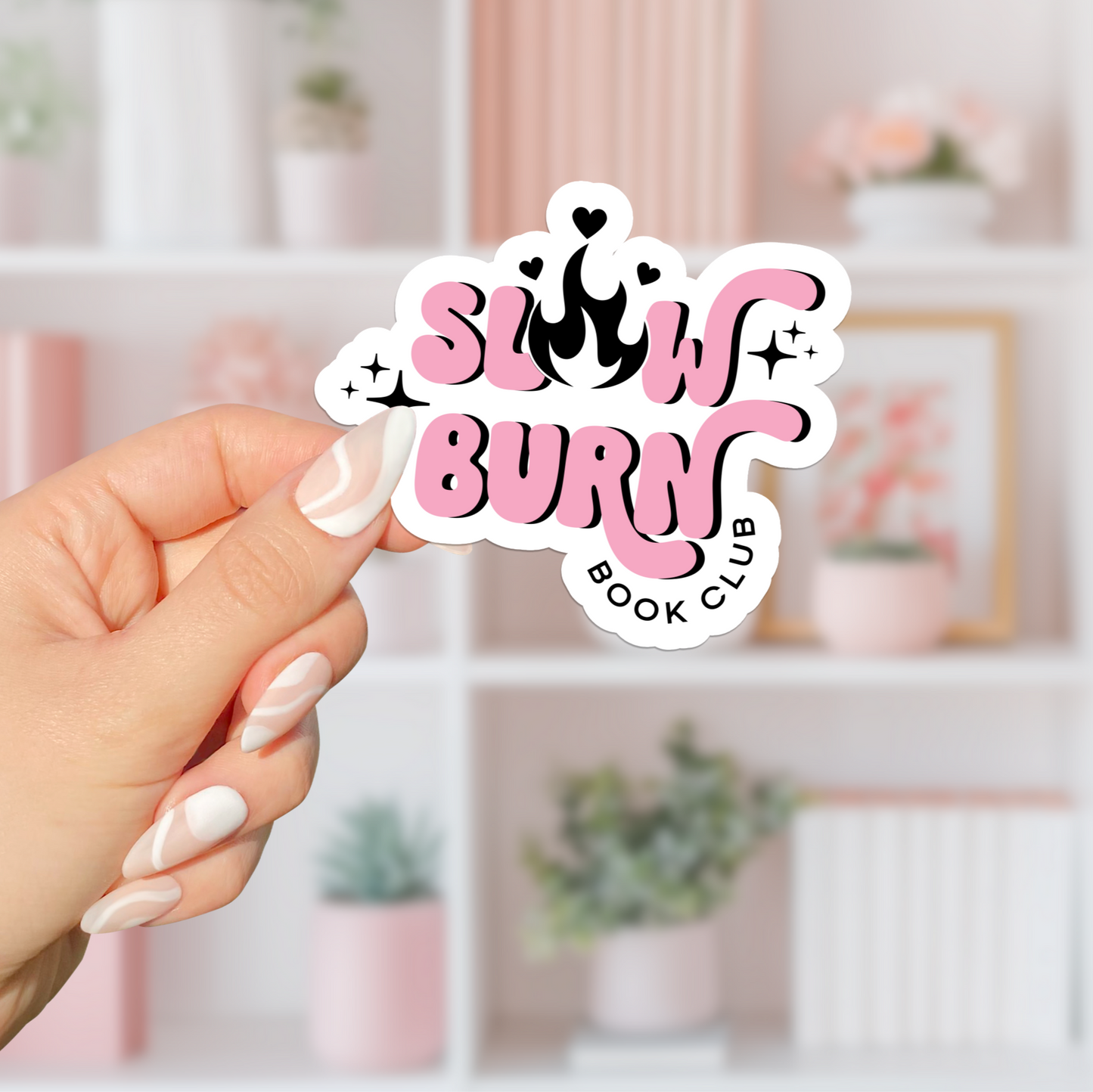 Slow Burn Book Club Sticker