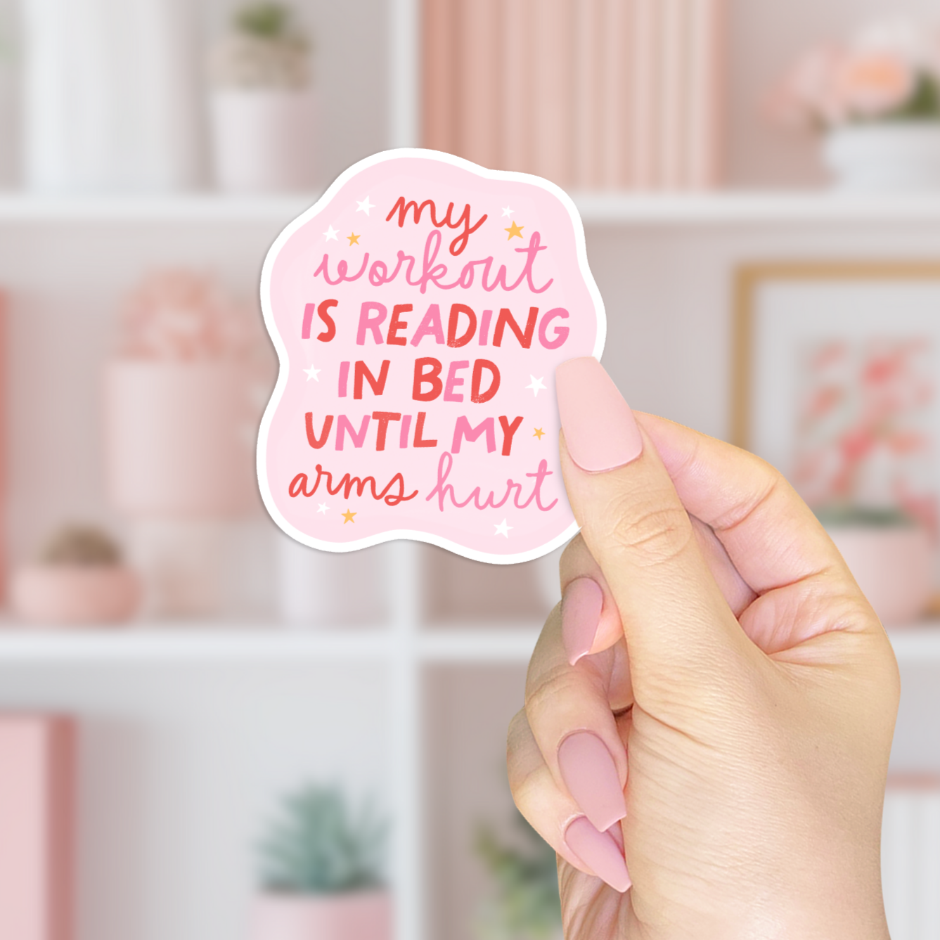 Bookish Workout Sticker